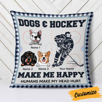 Personalized Hockey Dog Pillow DB302 26O58 thumb 1