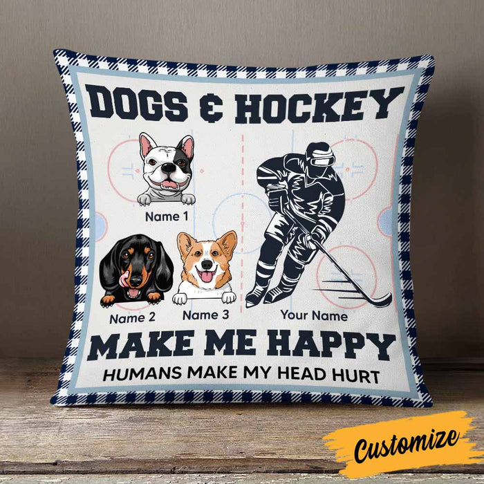 Personalized Hockey Dog Pillow DB302 26O58 1