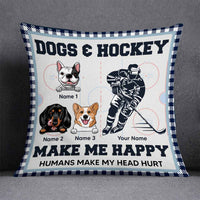 Personalized Hockey Dog Pillow DB302 26O58 thumb 1