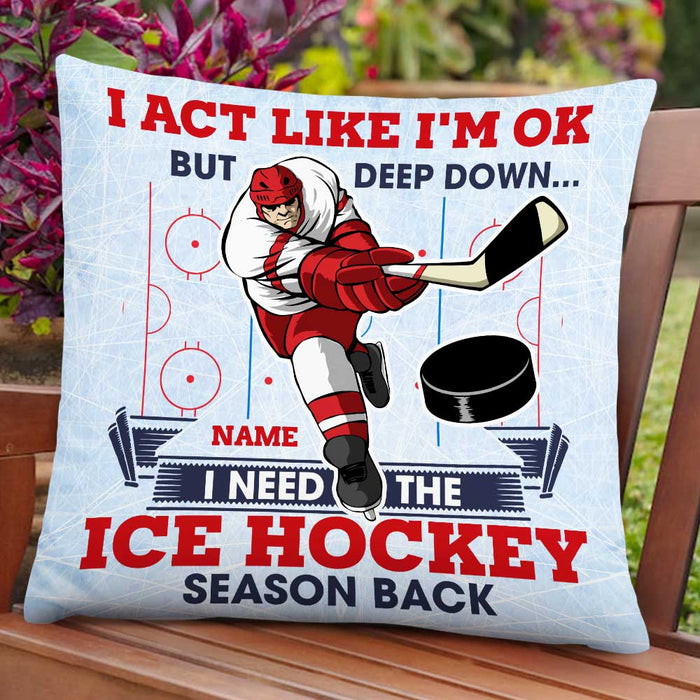 Personalized Hockey Pillow DB302 23O47 - Famvibe