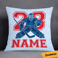 Personalized Hockey Player Pillow DB301 95O36 thumb 1