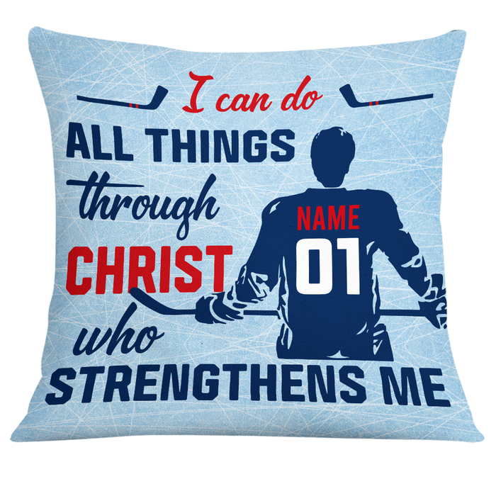 Personalized Hockey Player Pillow DB303 95O24 1