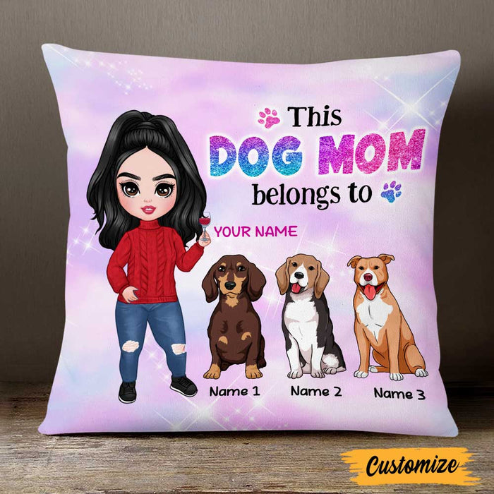 Personalized Dog Mom Love Pillow DB305 26O47 1