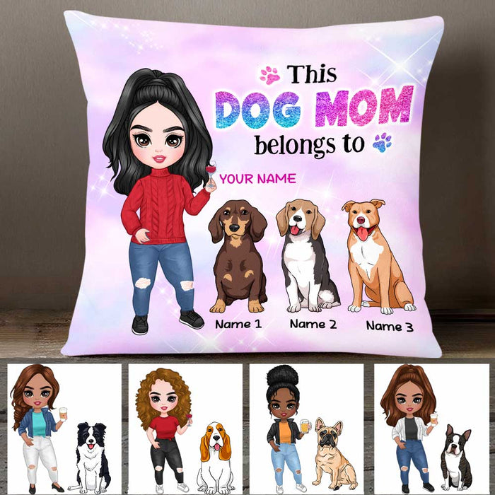 Personalized Dog Mom Love Pillow DB305 26O47 1