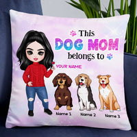 Personalized Dog Mom Love Pillow DB305 26O47 thumb 1