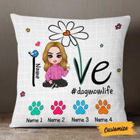 Personalized Dog Mom Love Pillow DB306 26O57 thumb 1