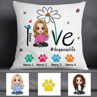 Personalized Dog Mom Love Pillow DB306 26O57 thumb 1