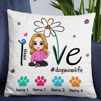 Personalized Dog Mom Love Pillow DB306 26O57 thumb 1