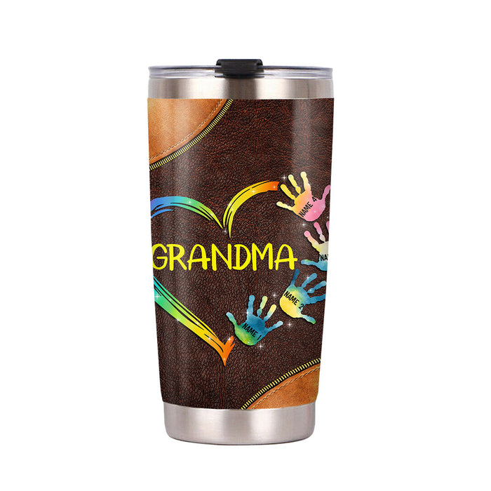Personalized Mom Grandma Grandchildren Steel Tumbler NB248 30O36 1