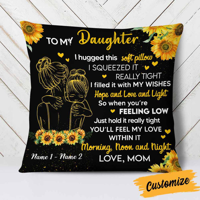 Personalized Daughter Hug This Pillow DB305 81O58 1