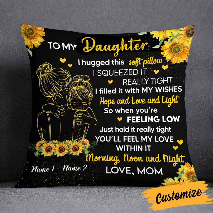Personalized Daughter Hug This Pillow DB305 81O58 1