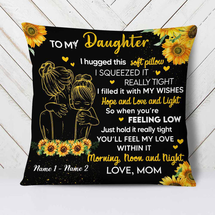 Personalized Daughter Hug This Pillow DB305 81O58 1