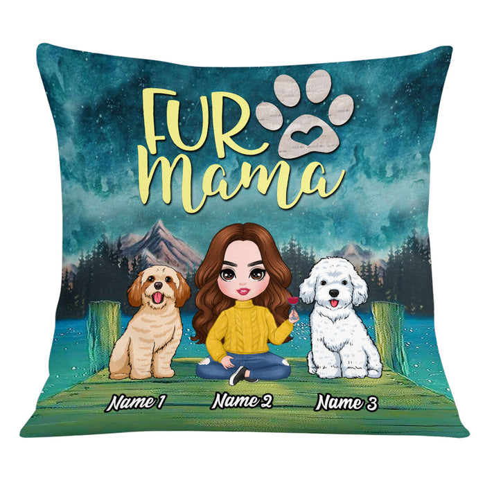 Personalized Dog Mom Love Pillow DB306 30O53 1