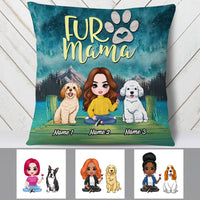 Personalized Dog Mom Love Pillow DB306 30O53 thumb 1