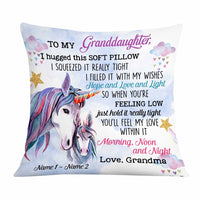 Personalized Granddaughter Hug This Unicorn Pillow DB304 81O58 thumb 1