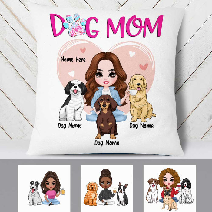 Personalized Dog Mom Love Pillow DB307 30O23 1