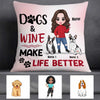 Personalized Dog Mom Love Better Life Pillow DB304 95O57 1