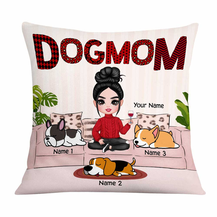 Personalized Dog Mom Love Pillow DB308 30O47 1