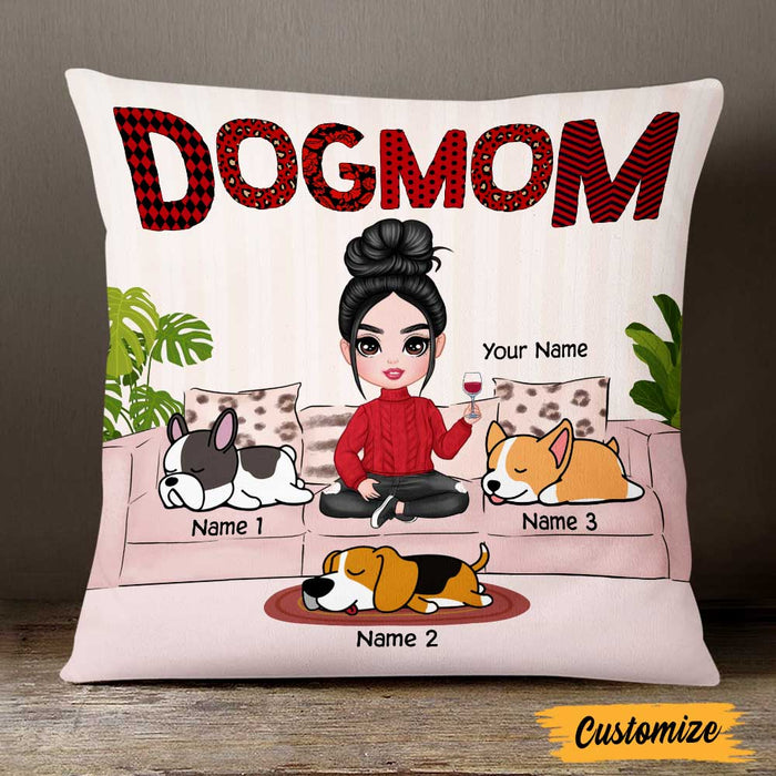 Personalized Dog Mom Love Pillow DB308 30O47 1