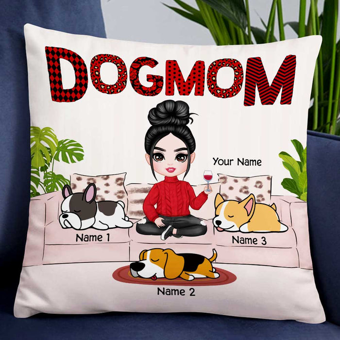 Personalized Dog Mom Love Pillow DB308 30O47 1