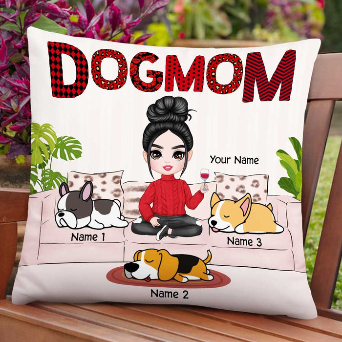 Personalized Dog Mom Love Pillow DB308 30O47 1