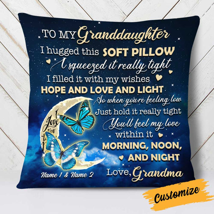 Personalized Granddaughter Butterfly Pillow DB303 81O34 1