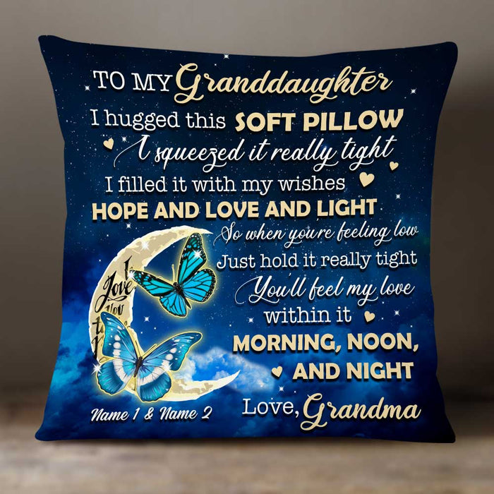 Personalized Granddaughter Butterfly Pillow DB303 81O34 1