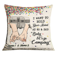 Personalized Camping Couple Love Pillow DB302 85O25 thumb 1