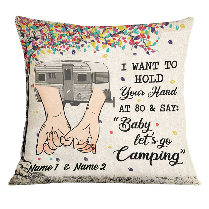 Personalized Camping Couple Love Pillow DB302 85O25 1