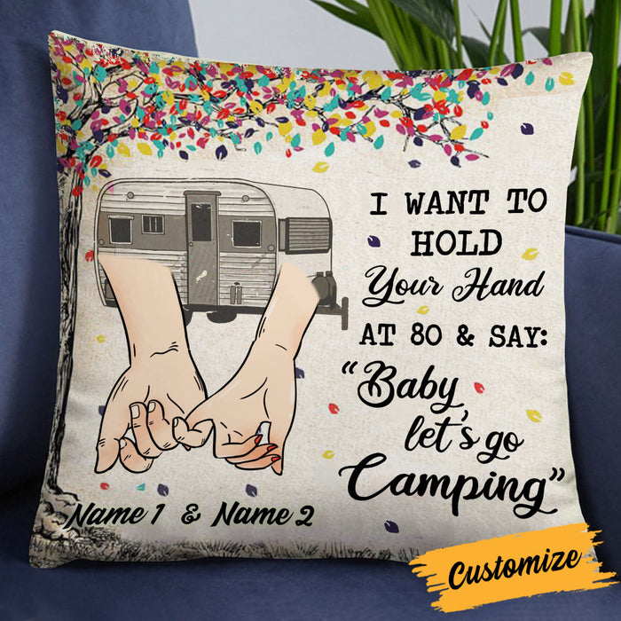 Personalized Camping Couple Love Pillow DB302 85O25 1