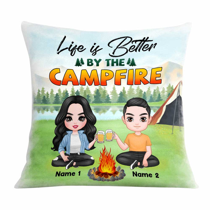 Personalized Camping Couple Love Pillow DB304 23O47 1