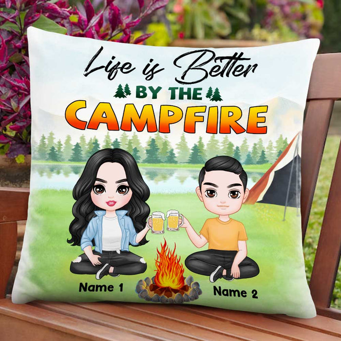 Personalized Camping Couple Love Pillow DB304 23O47 1