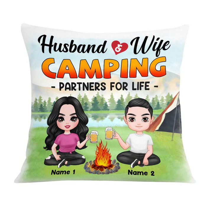 Personalized Camping Couple Love Pillow DB305 23O57 1