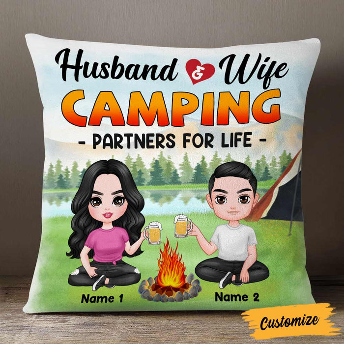 Personalized Camping Couple Love Pillow DB305 23O57 1