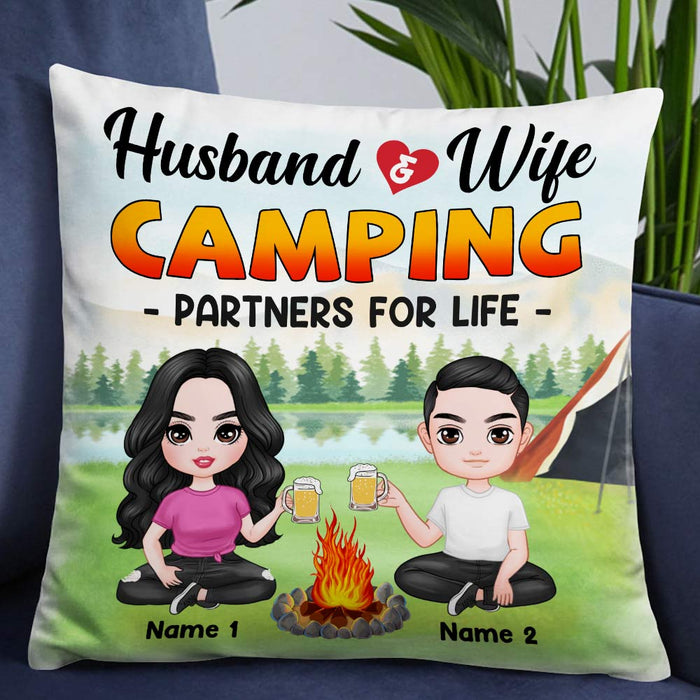 Personalized Camping Couple Love Pillow DB305 23O57 1