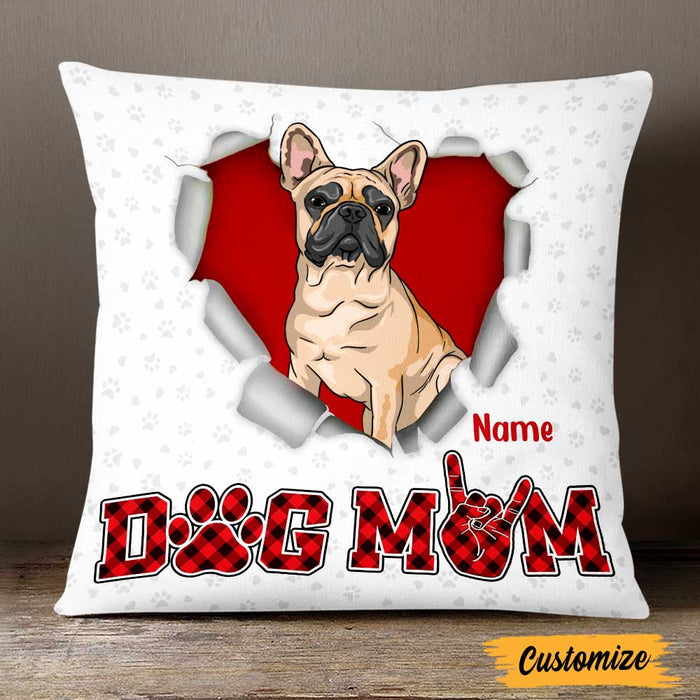 Personalized Dog Mom Love Pillow DB307 95O47 1