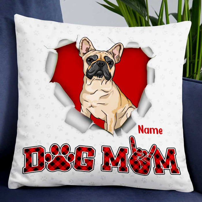 Personalized Dog Mom Love Pillow DB307 95O47 1