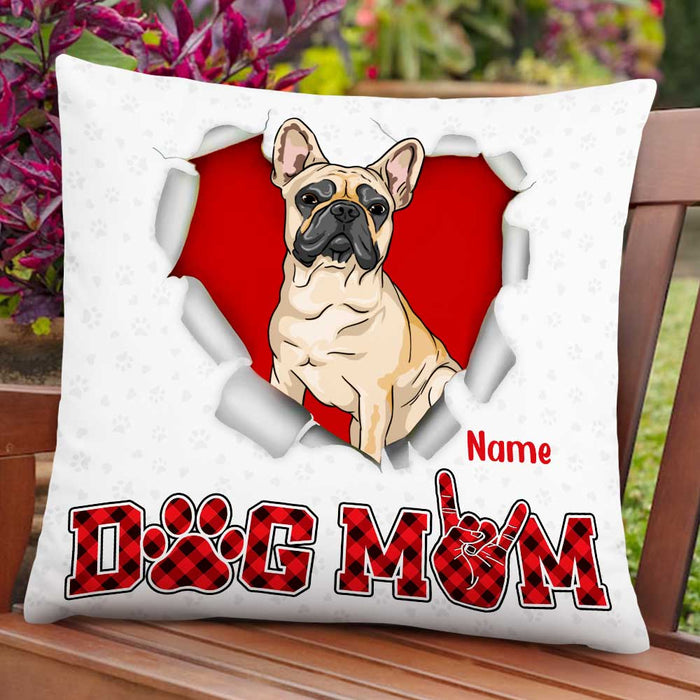 Personalized Dog Mom Love Pillow DB307 95O47 1