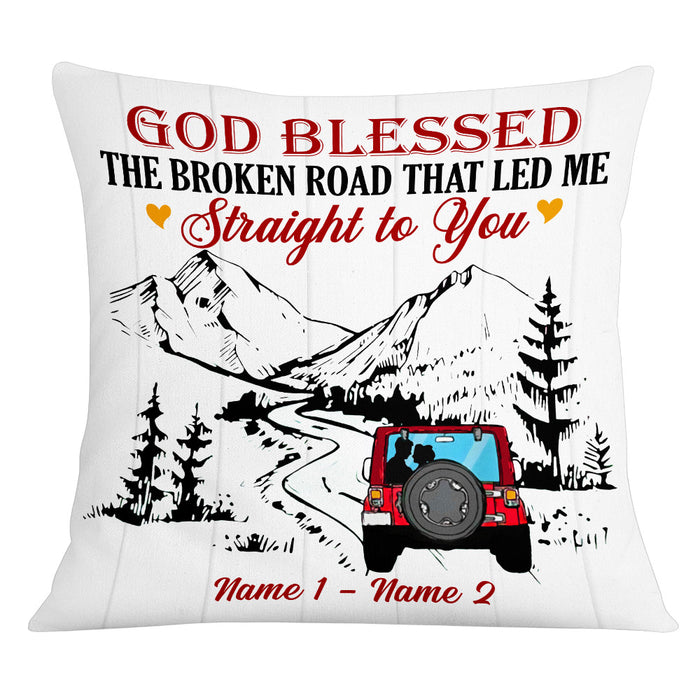 Personalized Camping Couple Love Pillow DB303 85O53 1