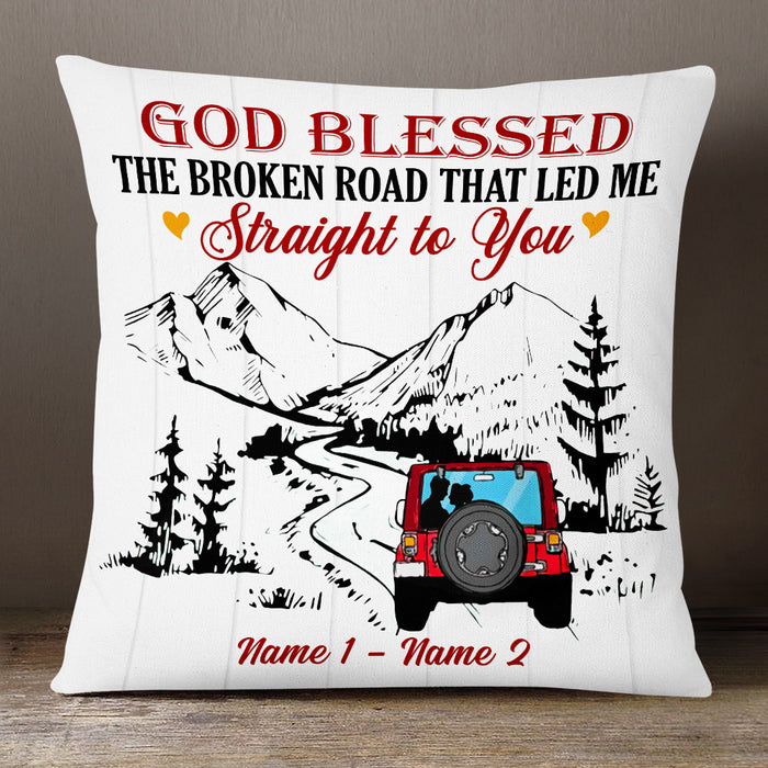 Personalized Camping Couple Love Pillow DB303 85O53 1
