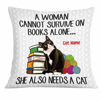 Personalized Cat Mom Book Photo Pillow DB304 85O34 thumb 1