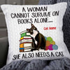 Personalized Cat Mom Book Photo Pillow DB304 85O34 1
