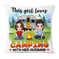 Personalized Camping Couple Love Pillow DB311 30O53 thumb 1