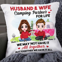 Personalized Camping Couple Love Pillow DB312 30O34 thumb 1