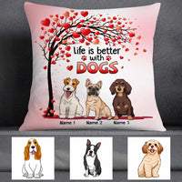 Personalized Life With Dog Pillow DB314 26O57 thumb 1