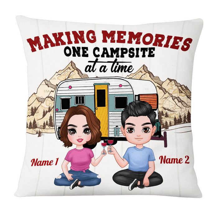 Personalized Camping Couple Love Pillow DB306 95O53 1