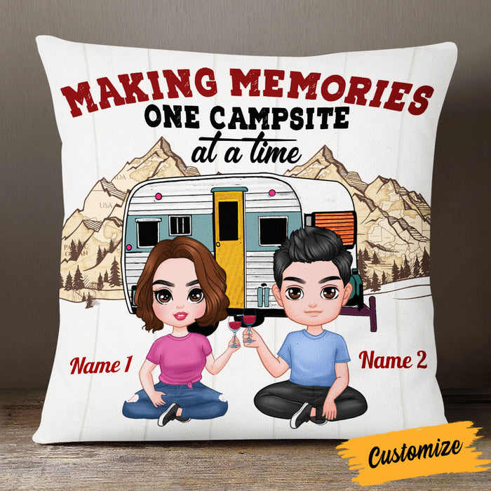 Personalized Camping Couple Love Pillow DB306 95O53 1