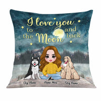 Personalized Dog Mom Love Pillow DB313 23O23 thumb 1