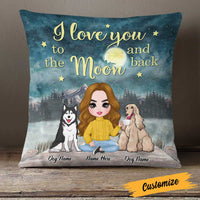 Personalized Dog Mom Love Pillow DB313 23O23 thumb 1