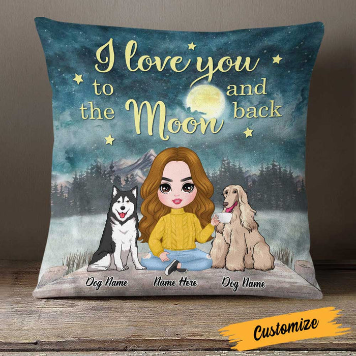 Personalized Dog Mom Love Pillow DB313 23O23 1
